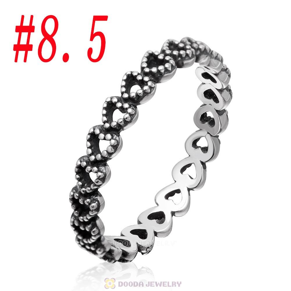 925 Sterling Silver Forever Love Heart Ring