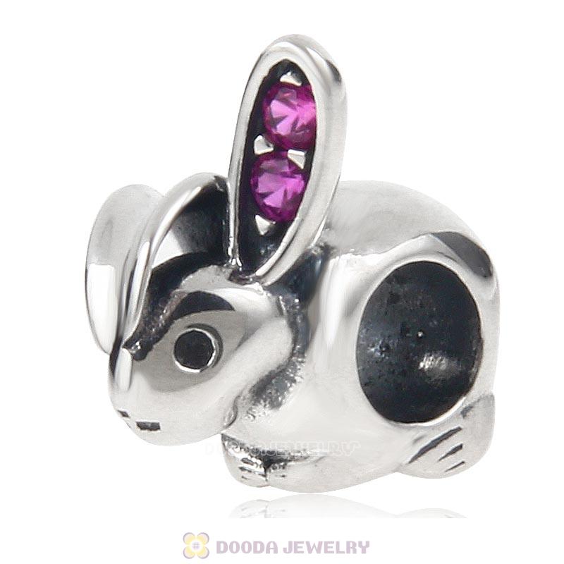 Easter Rabbit Charm 925 Sterling Silver
