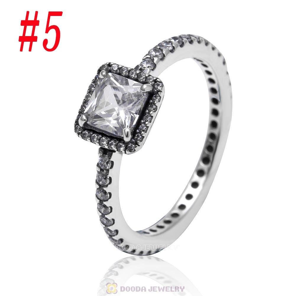 925 Sterling Silver Timeless Elegance Ring with Clear CZ