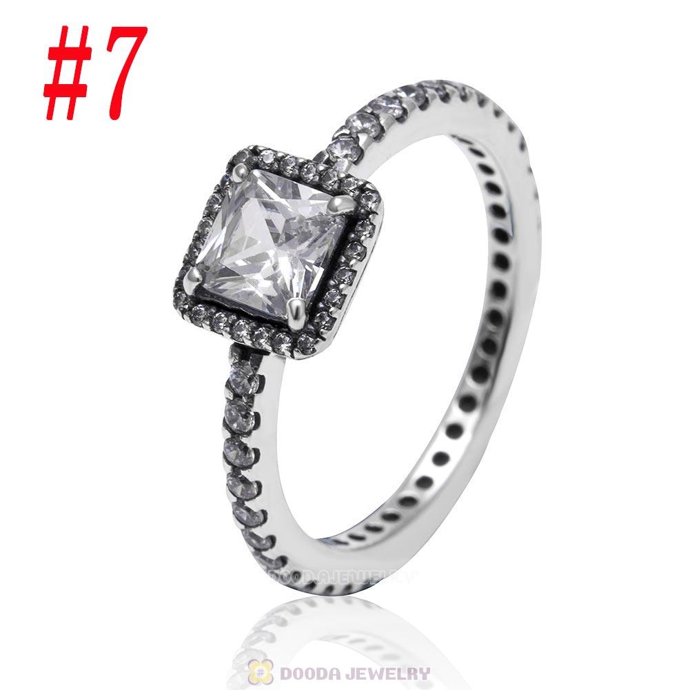 925 Sterling Silver Timeless Elegance Ring with Clear CZ