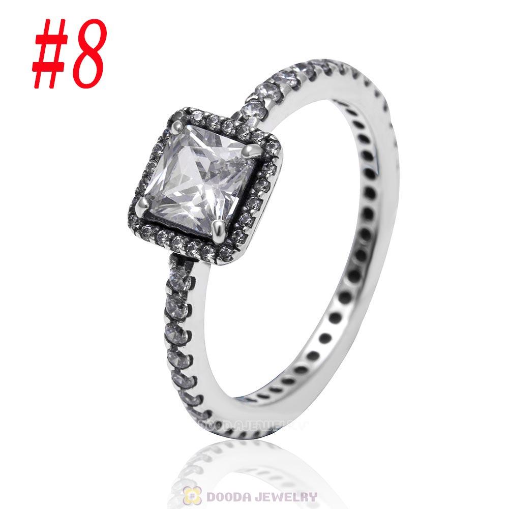 925 Sterling Silver Timeless Elegance Ring with Clear CZ