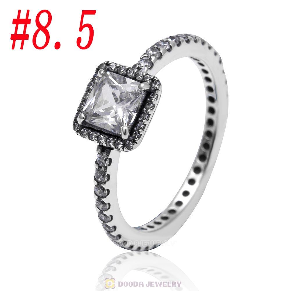 925 Sterling Silver Timeless Elegance Ring with Clear CZ