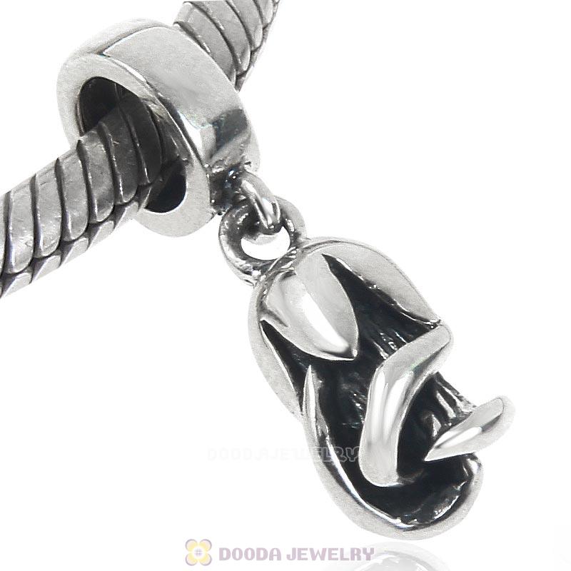 925 Sterling Silver Tulip Flower Charm Pendant