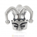 Clown Head Charm 925 Sterling Silver Bead