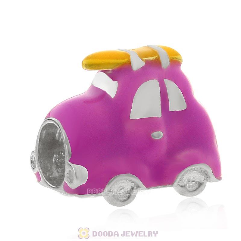 925 Sterling Silver Travel Car Charm Bead