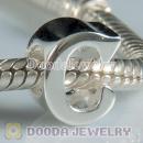 Letter C Beads 925 Sterling Silver Charms