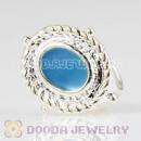 Wholesale Silver Plated Charm Jewelry Double Hole Beads