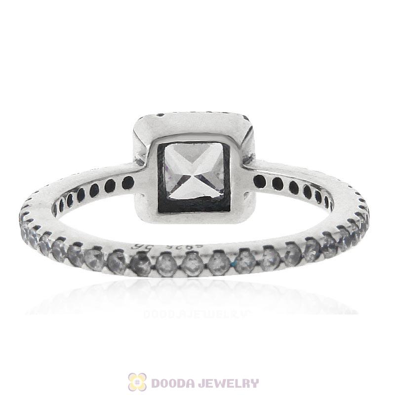 925 Sterling Silver Timeless Elegance Ring with Clear CZ