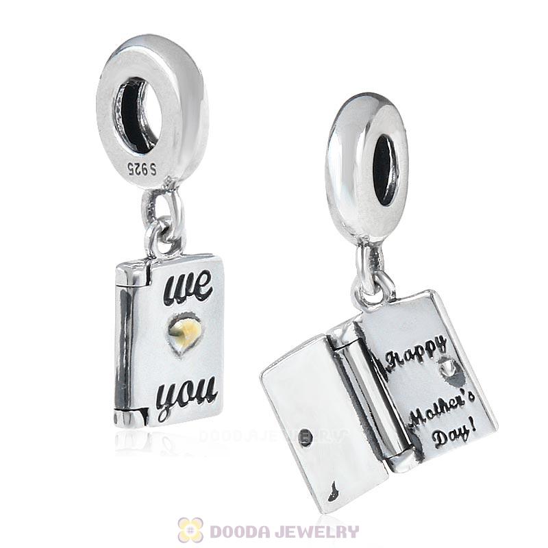 Happy Mother's Day We Love You Gold Charms