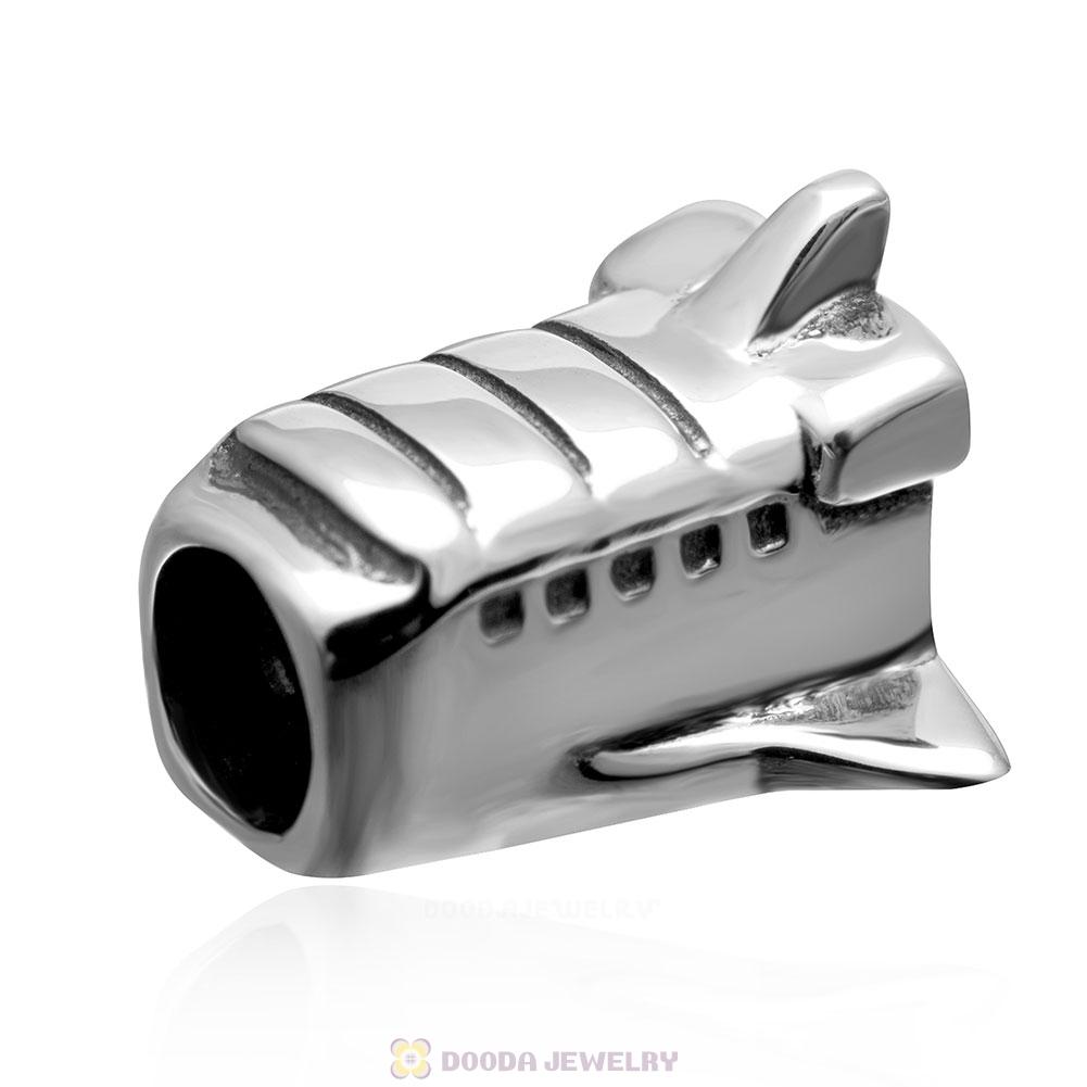 Passenger Flights Plane Charm Bead
