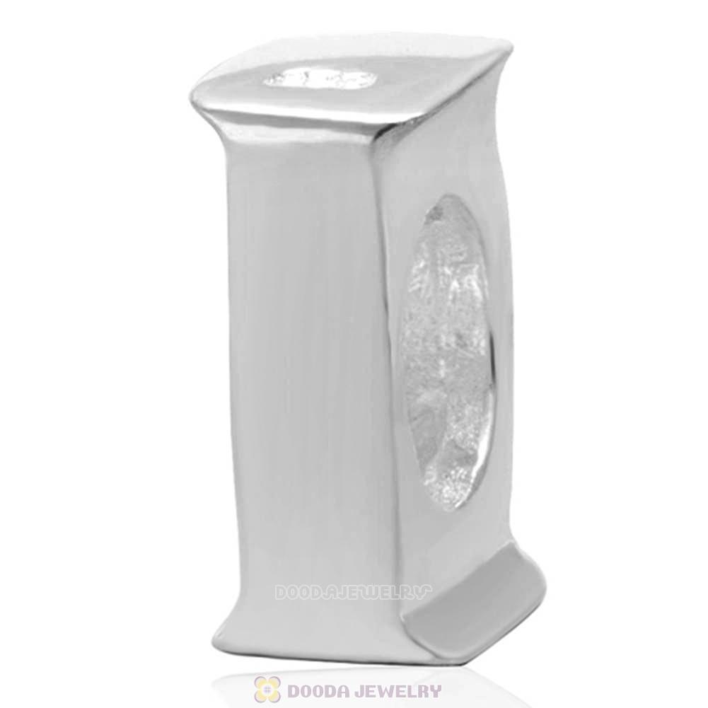 Letter I Beads 925 Sterling Silver Charms