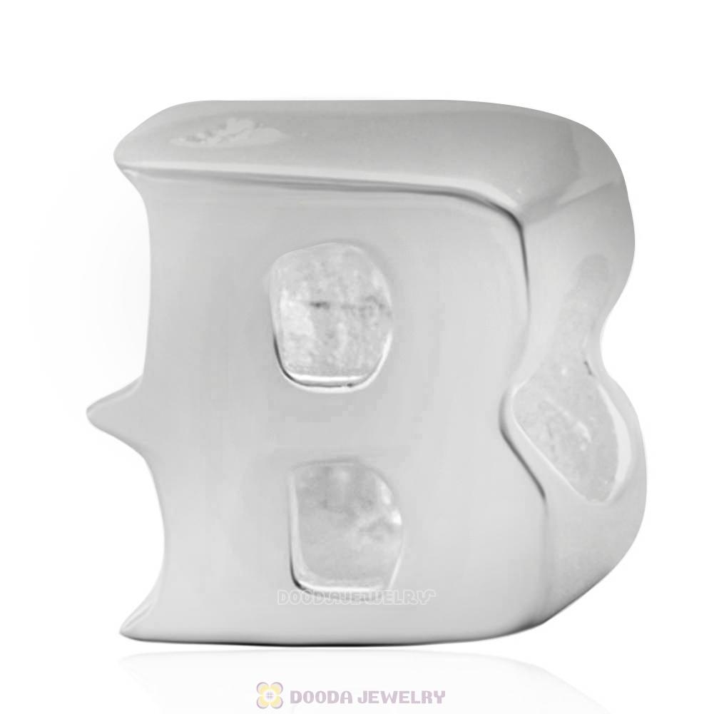 Letter B Beads 925 Sterling Silver Charms