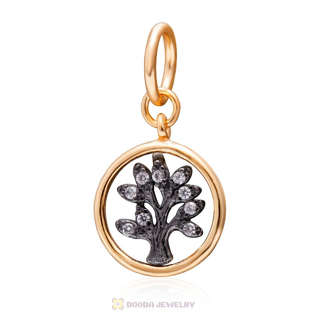 Family Tree Gold Plated Charms