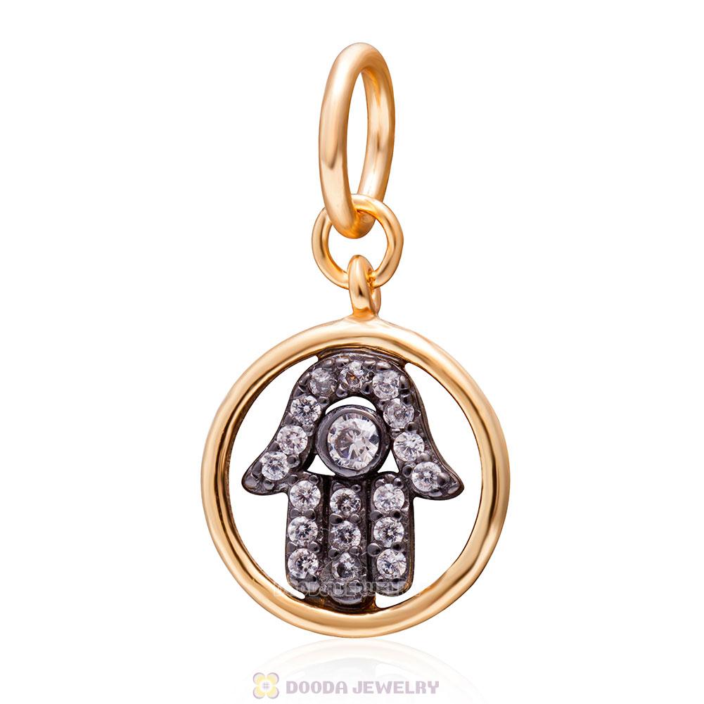 Hamsa Hand Gold Plated Charms