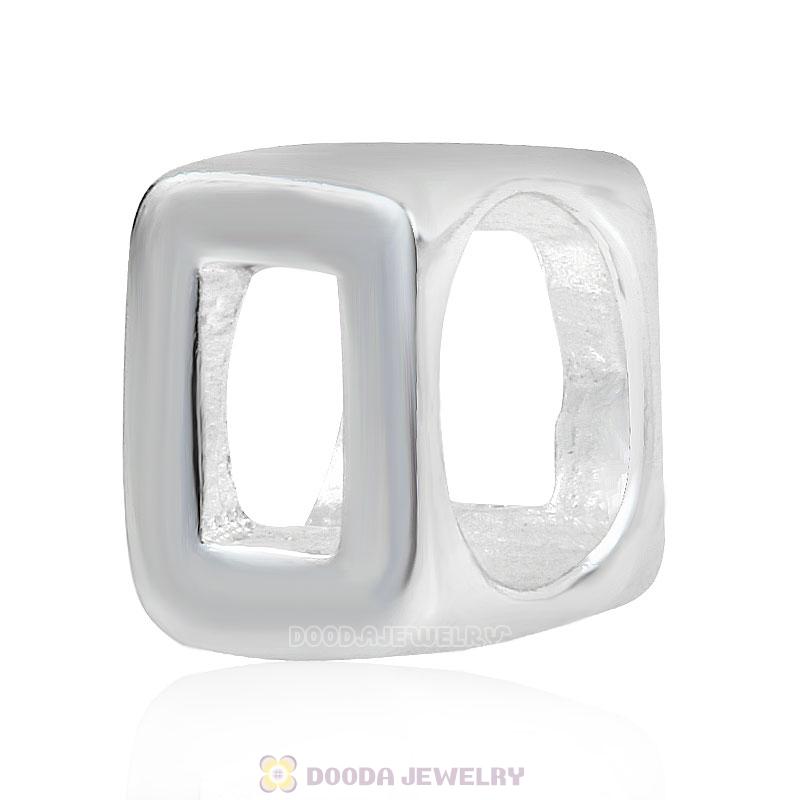 925 Sterling Silver Number 0 Charms Beads Wholesale