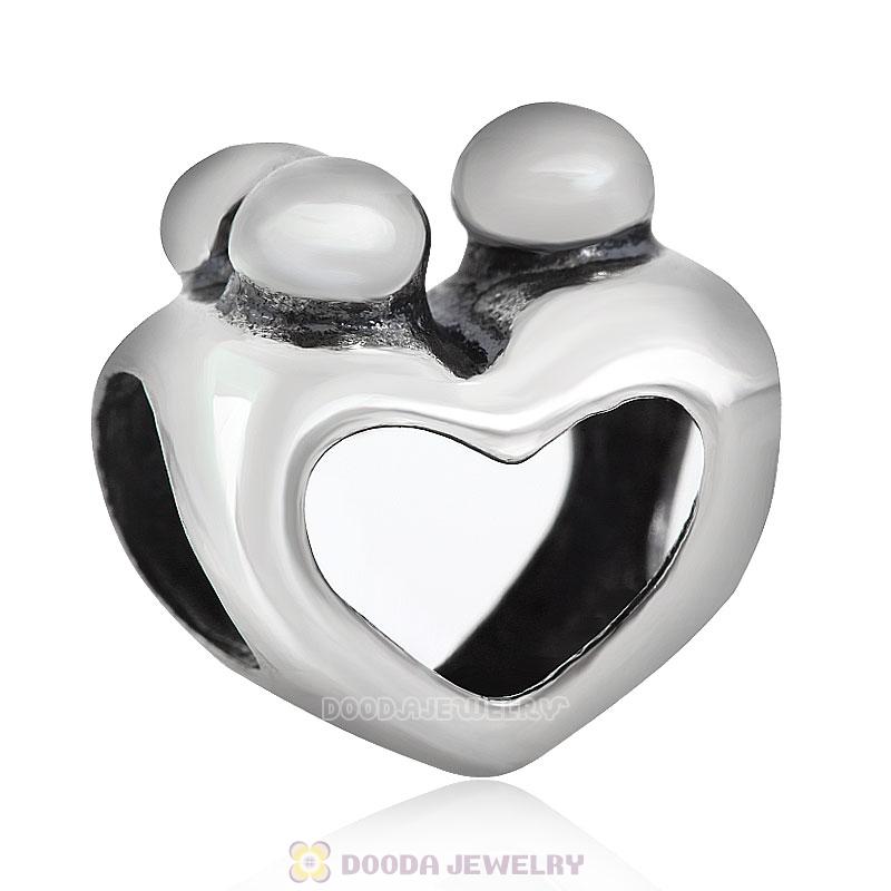 925 Sterling Silver European Happy Family Charms Beads Wholesale