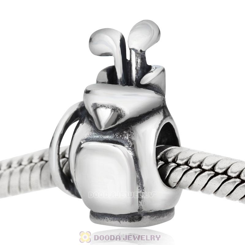 Golf Club and Bag Charm Bead