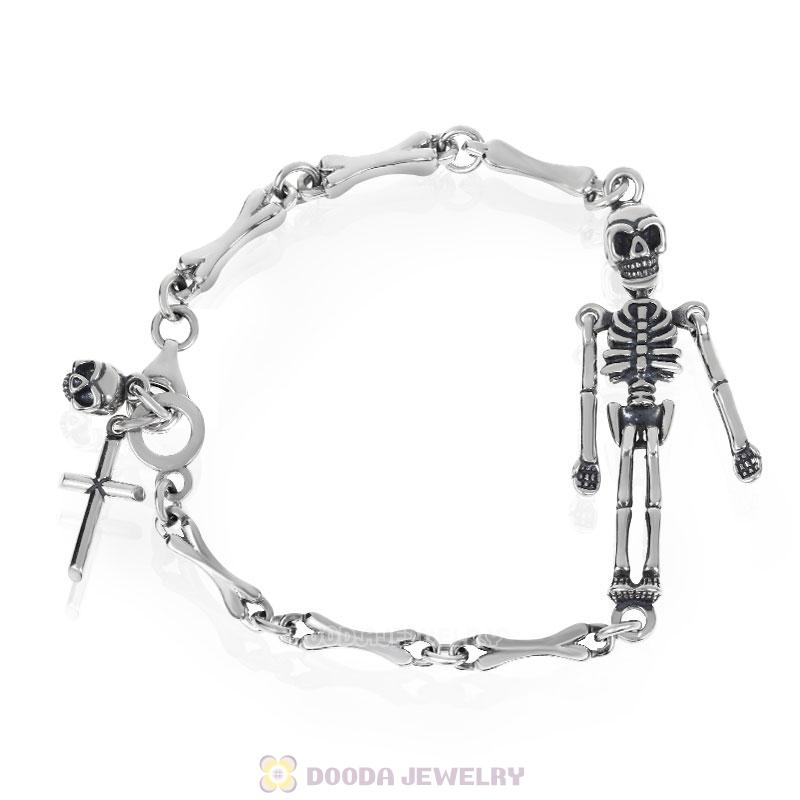 Terrible Skeleton Bracelet 925 Silver