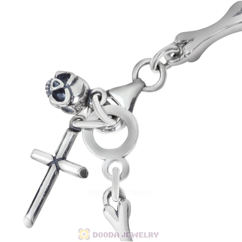 Terrible Skeleton Bracelet 925 Silver