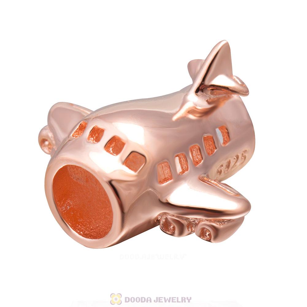 Rose Gold Passenger Flights Charm Bead