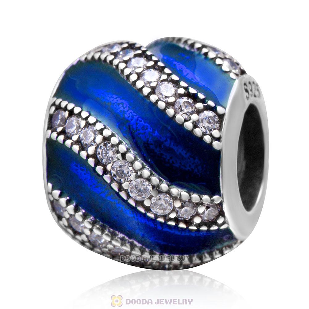 Adornment Translucent Royal Blue Enamel Charm