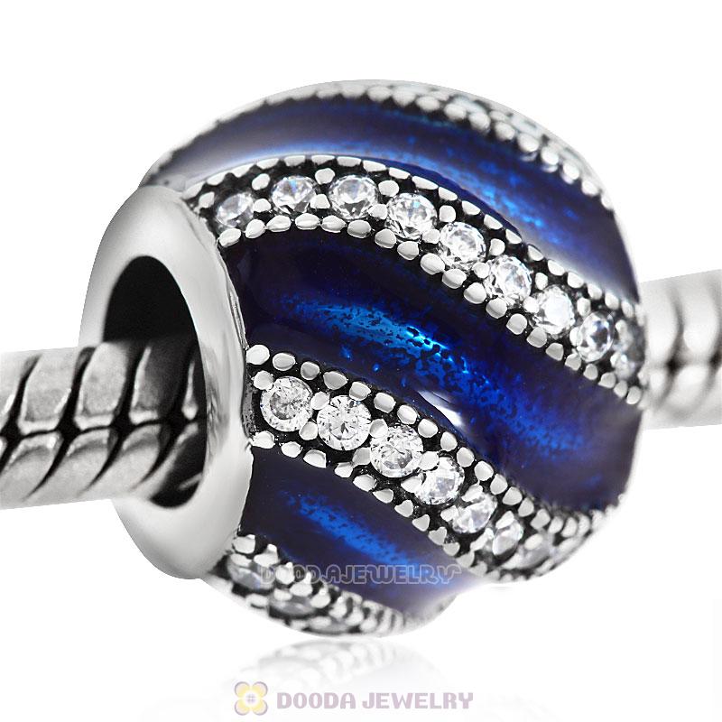 Adornment Translucent Royal Blue Enamel Charm