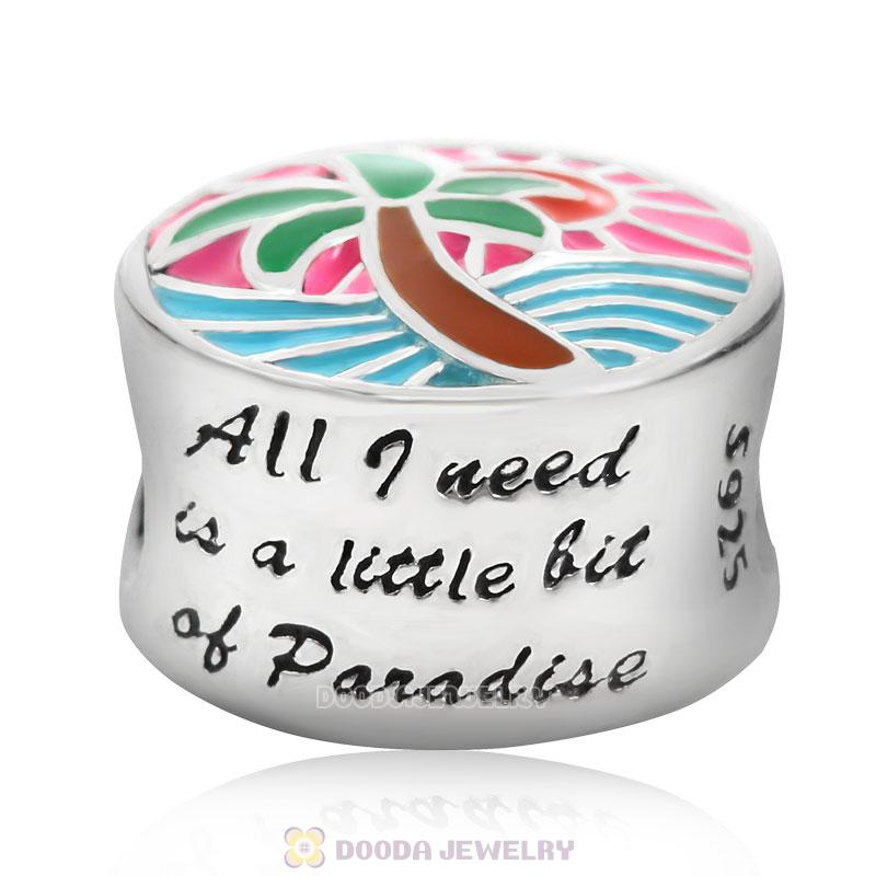 Tropical Sunset Charm Mixed Enamel Beads