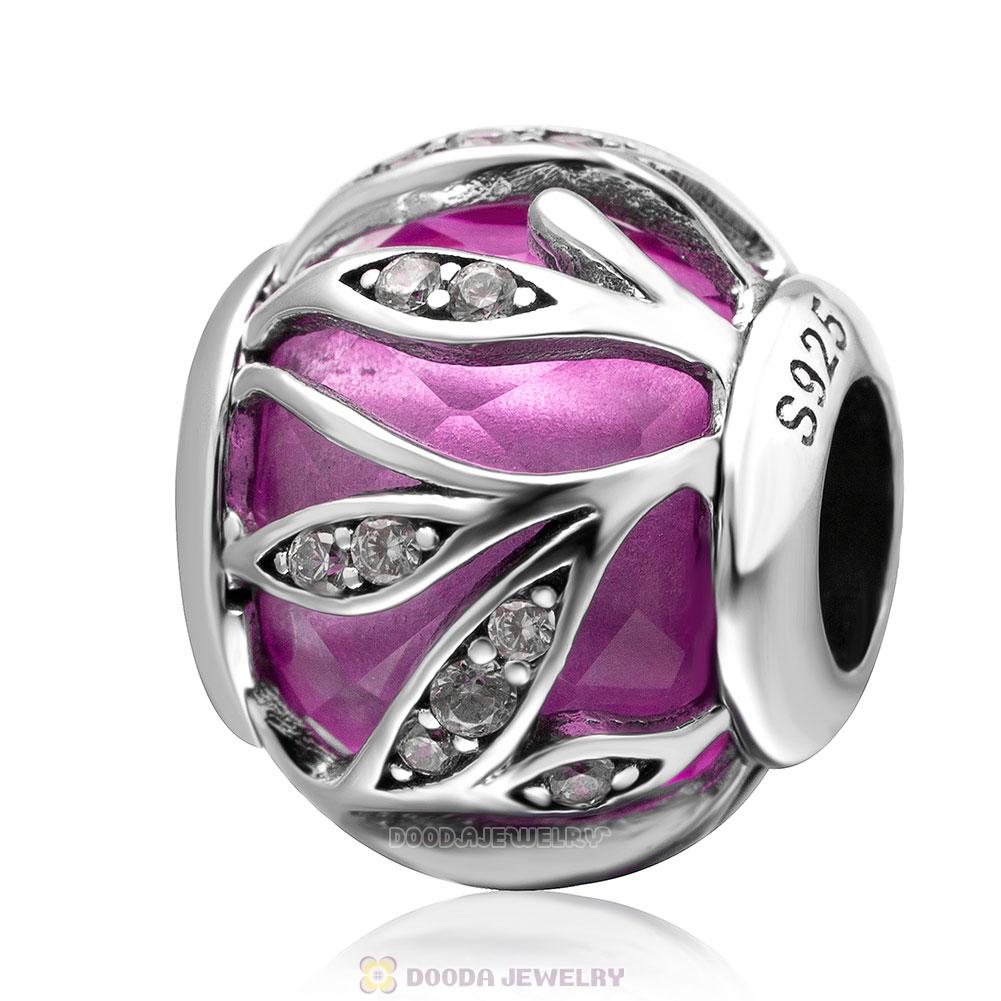 Lt Purple Nature's Radiance Charm Clear CZ