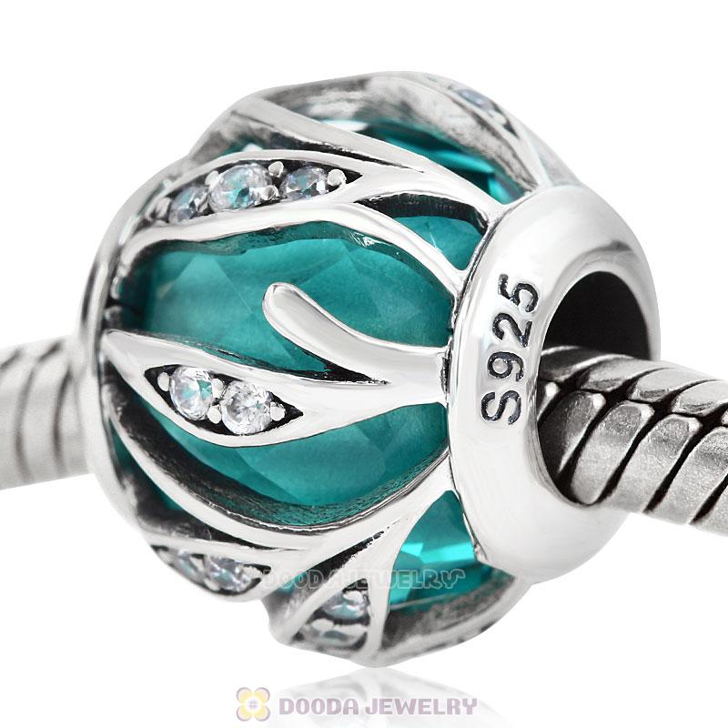Blue Zircon Nature's Radiance Charm Clear CZ
