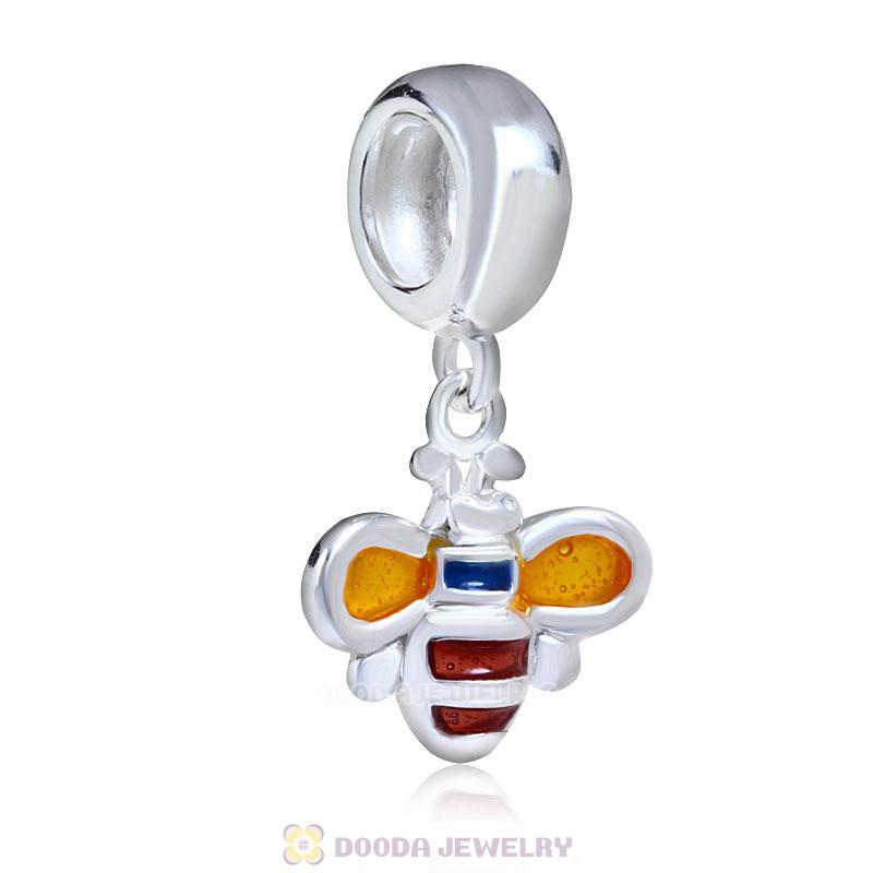 925 Sterling Silver Dangle Bumble Bee Charms Wholesale