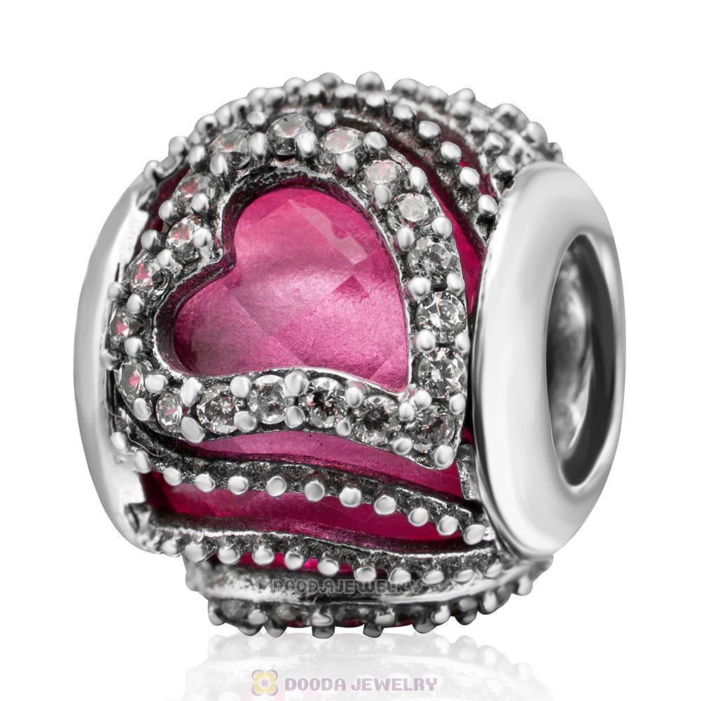 Sweet Love Charm Rose Rhinestones