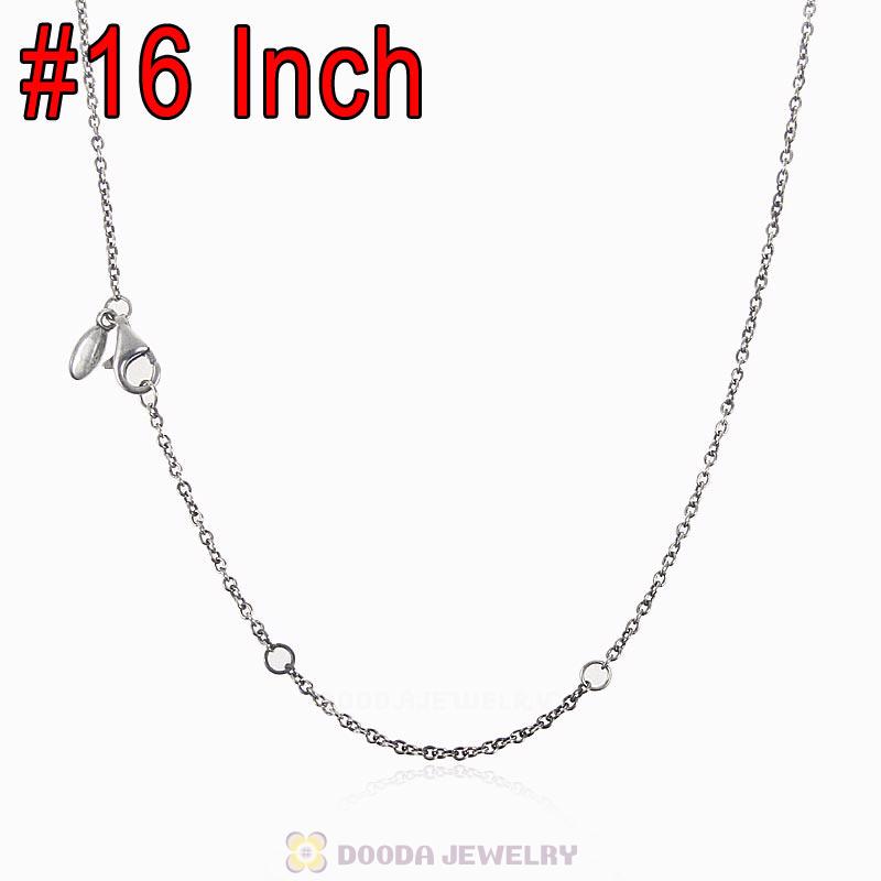 925 Sterling Silver Basic Necklace with Lobster Clasp