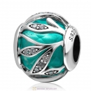 Blue Zircon Nature's Radiance Charm Clear CZ