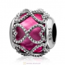 Love to Love Charm Rose Rhinestones