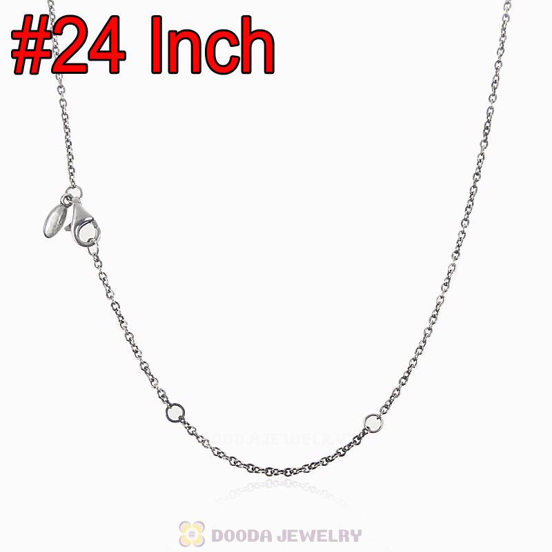 925 Sterling Silver Basic Necklace with Lobster Clasp