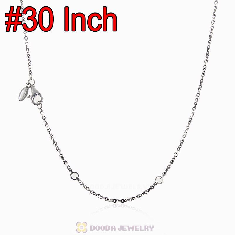 925 Sterling Silver Basic Necklace with Lobster Clasp