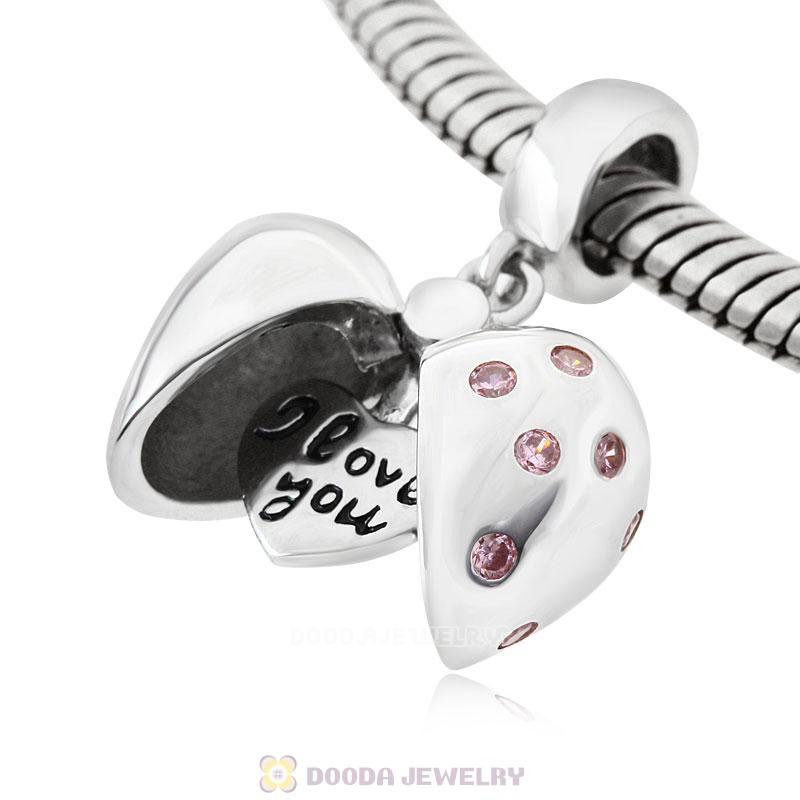 I Love You Heart Pendant Charm