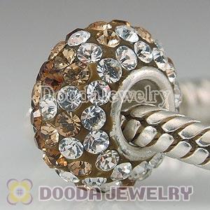 Fashion Jewelry Silver Charms with 90 pcs crystal rhinestones