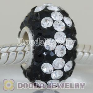 Fashion Jewelry Silver Charms with 90 pcs crystal rhinestones