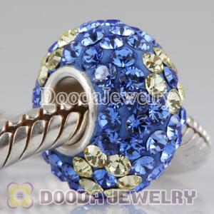 Fashion Jewelry Silver Charms with 90 pcs crystal rhinestones