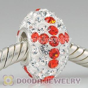 Fashion Jewelry Silver Cross Charms with 90 pcs crystal rhinestones