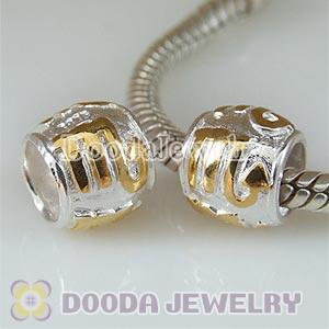 Gold Plated Zodiac Sign Sterling Scorpio Beads