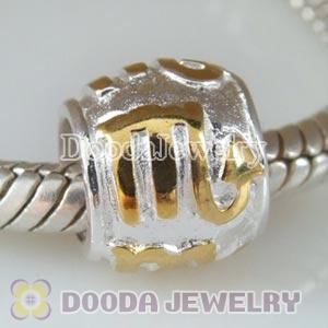 Gold Plated European Style Zodiac Sign Scorpio Beads