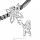 Solid Sterling Silver Charm Jewelry Butterfly Charms Dangle Horse