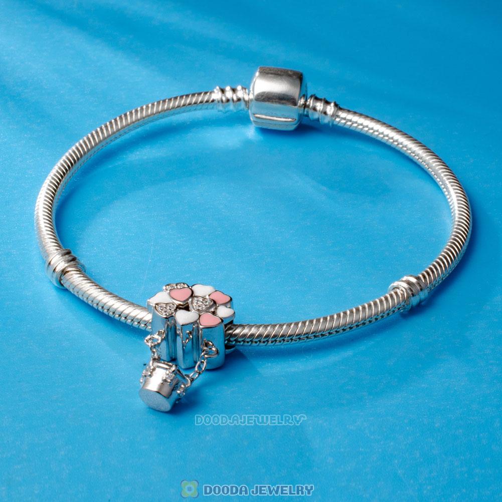 Bear Love Hot Air Balloon Charms 925 Sterling Silver