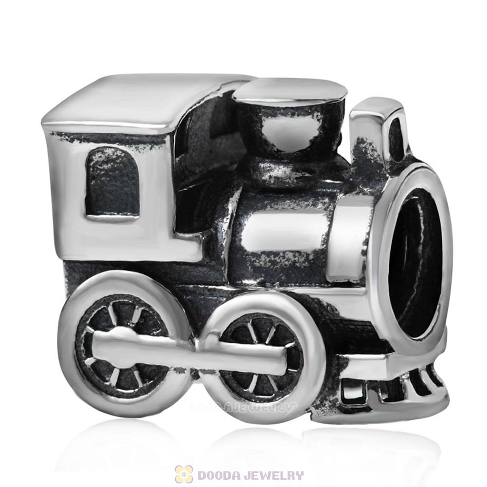 925 Sterling Silver European Train Beads with Screw Thread