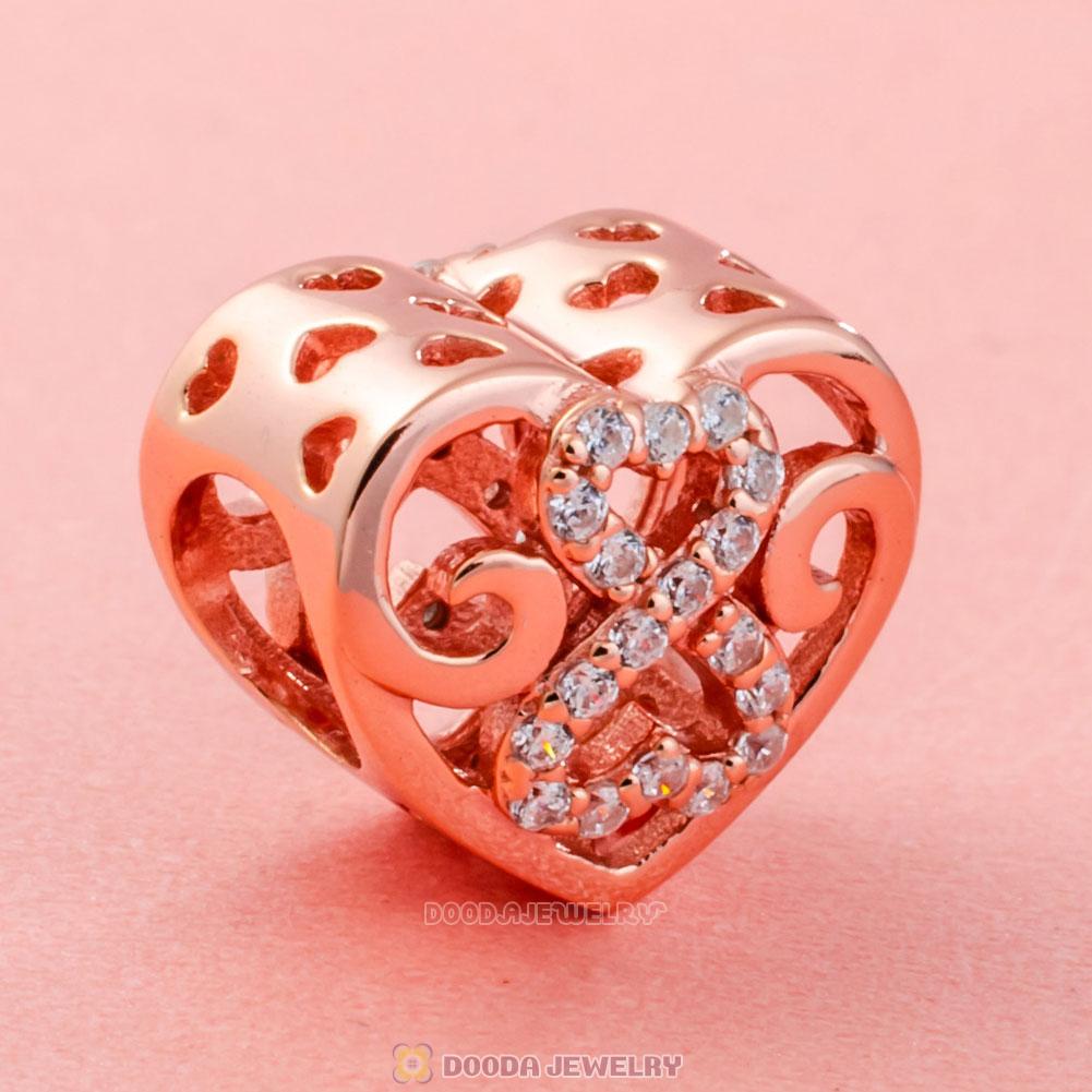 Rose Gold Love and Romance Charm