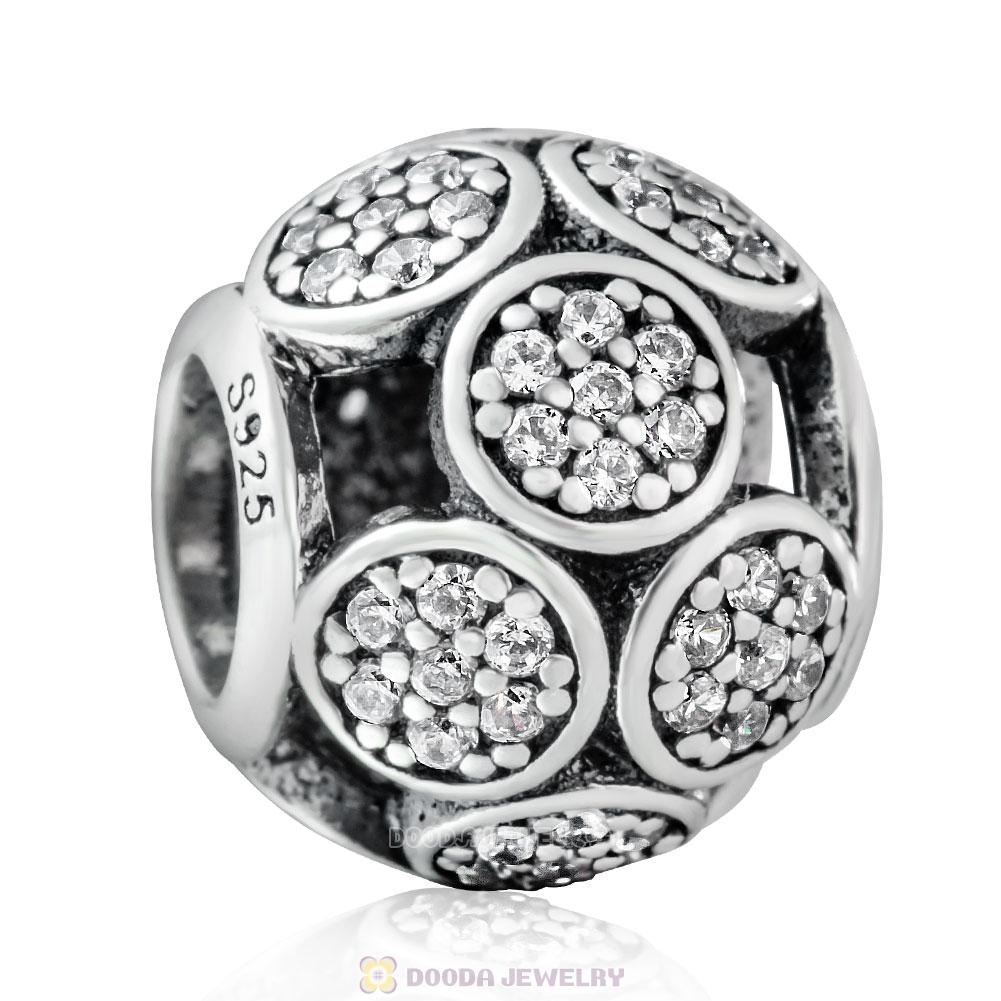 Whimsical Lights Charm Bead with White Zircon