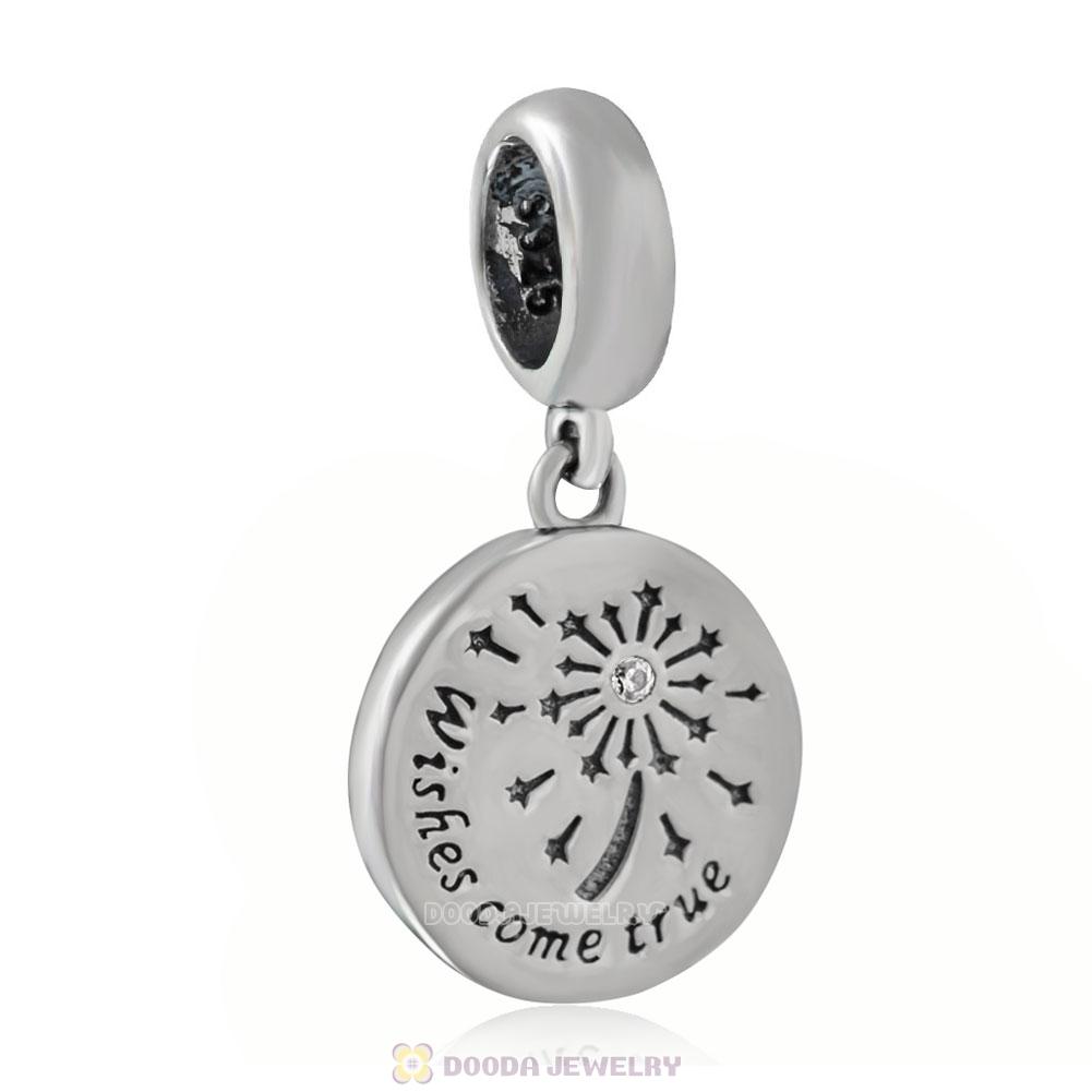 Wishing Fireworks Dangle Charm with White Zircon