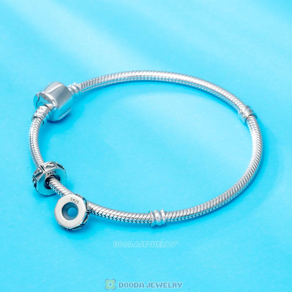 Alphabet Letter Y 925 Sterling Silver Rubber Stopper Beads 